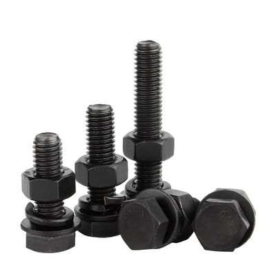 M6 M8 High Tensile DIN931 DIN933 Hex Head Bolt And Nut Grade 4.8 8.8 10.9 12.9 Steel