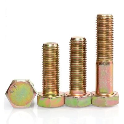 M6 M8 High Strength DIN931 DIN933 Grade 4.8 8.8 10.9 12.9 Hex Head Bolt And Nut